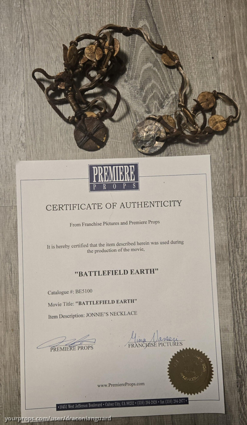 Screen ueed necklace prop used by Barry Pepper as Jonnie Goodboy Tyler – Battlefield Earth (2000) – image 2