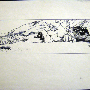 ILM effects storyboard – Indiana Jones and the Last Crusade (1989)