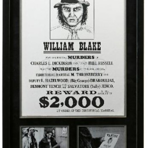 Johnny Depp (\"William Blake\") Screenused Framed Wanted Poster – Dead Man (1995)