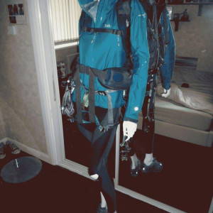 Melissa George's full climbing outfit – A Lonely Place to Die (2011)