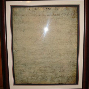 Screen Used Declaration of Independence – National Treasure (2004)