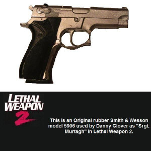 Danny Glover's (Srgt. Murtagh's) rubber S&W pistol – Lethal Weapon 2 (1989)