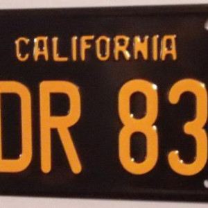 1968 Dodge Charger License Plate – Bullitt (1968)