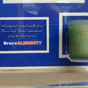 Candle and holder from Bruces flat – Bruce Almighty (2003)