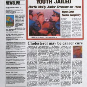 Youth Jailed Newspaper – Back to the Future Part II (1989)