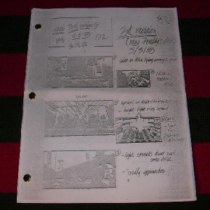 Part 4 Storyboard from Freddy's Dead Sequence – A Nightmare on Elm Street 4: The Dream Master (1988)