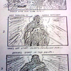 original storyboard – Raiders of the Lost Ark (1981)