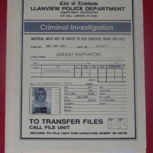 Lindsay Rappaport's Criminal Investigation File – One Life to Live (1994)
