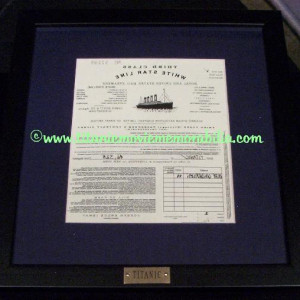 TITANIC – 100% ORIGINAL “TICKET WON BY JACK (OLAF’S TICKET)”. – Titanic (1997)