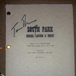 Autographed scripts – South Park (1997)