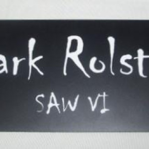 erickson's (mark rolston) chair nameplate – Saw VI (2009)