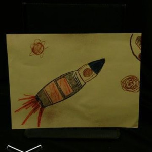 Student's (Richard) Rocket Drawing – Knowing (2009)