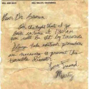Marty's Letter to Doc – Back to the Future (1985)