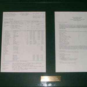 Production-used call-sheet – Star Wars: Episode I - The Phantom Menace (1999)
