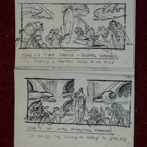 Storyboards for Crystal Chamber sequence – The Dark Crystal (1982)