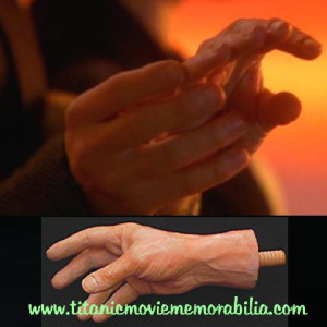 TITANIC - 100% ORIGINAL “JACK’S WAX HAND FROM TITANIC TABLEAU” – Titanic (1997)