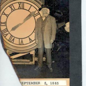 Doc Brown Wreckage Clocktower Photo – Back to the Future Part III (1990)