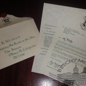 Ron Weasley's 2nd Year Hogwarts Letter - Sharing the Room in the Attic.. – Harry Potter and the Chamber of Secrets (2002)