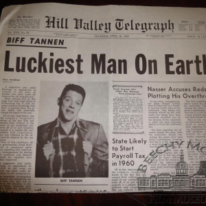 Hill Valley Telegraph - " Luckiest Man on Earth.." – Back to the Future Part II (1989)