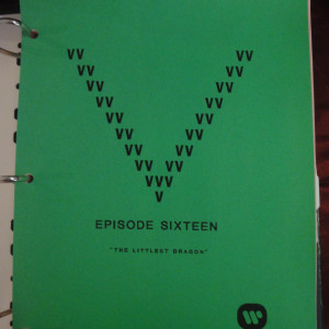 V - " Episode Sixteen - The Littlest Dragon " Script.. – V (1983)