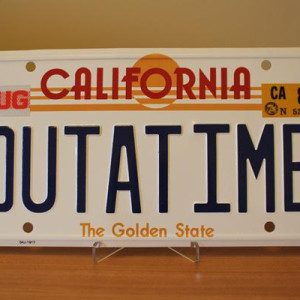 OUTATIME license plate – Back to the Future (1985)