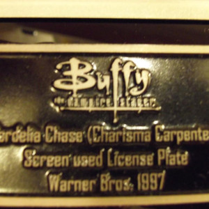 Buffy License Plate