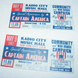 USO Show War Bond Drive Tickets – Captain America: The First Avenger (2011)