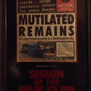 Newspaper – Shaun of the Dead (2004)