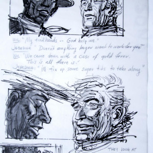 storyboard – The Cowboys (1972)