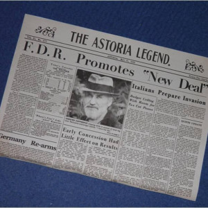 Newspaper front page replica – The Goonies (1985)