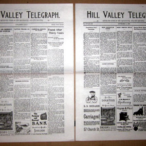 September 1885 Hill Valley Telegraph Newspapers – Back to the Future Part III (1990)