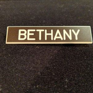Bethany’s (Kirby Bliss Blanton) name tag – Death Wish (2018)