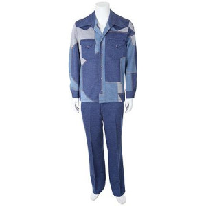 Scott Thorson (Matt Damon) denim polyester leisure suit – Behind the Candelabra (2013)