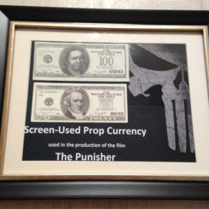 Prop money display – The Punisher (2004)