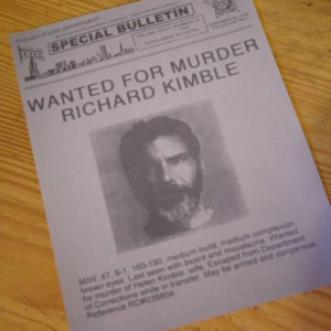 Wanted poster – The Fugitive (1993)