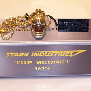 24K Gold Helmet Pendant with Diamonds – Iron Man 3 (2013)