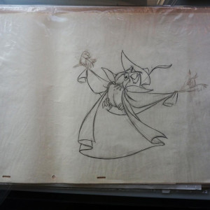 original animation drawing – Sleeping Beauty (1959)