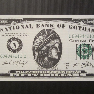 $50 Bill Prop Money – Batman (1989)