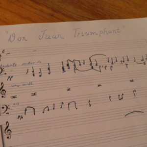 "Don Juan Triumphant" music sheet replica – The Phantom of the Opera (1925)