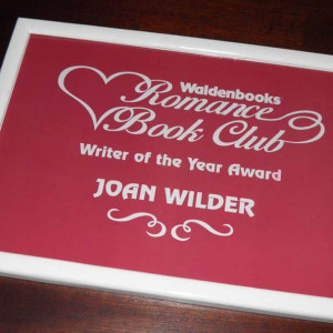 Writer of the Year certificate replica – Romancing the Stone (1984)