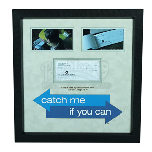 Cheque display – Catch Me If You Can (2002)