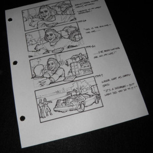 Storyboard page copy – Back to the Future (1985)