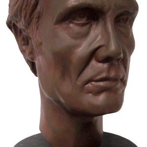 Bronze bust and puppet head of Henry Silva – Happy Endings (1983)