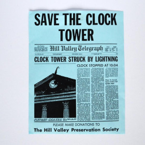 Save The Clock Tower Flyer – Back to the Future (1985)