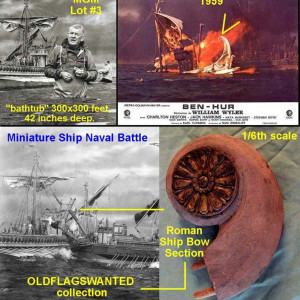 Roman Ship Miniature, bow emblem – Ben-Hur (1959)