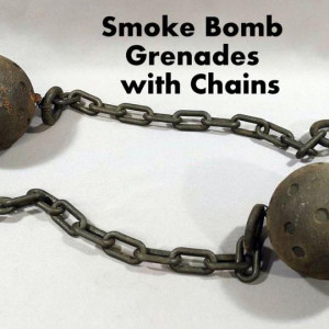 Pirates screen used smoke bomb Grenades w/ chains – Black Sails (2014)
