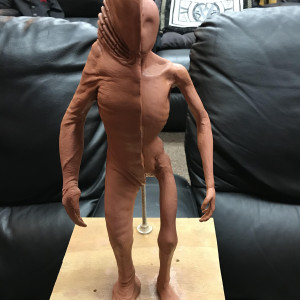 Clay production sculpture of  Alien  space suit – The Day the Earth Stood Still (2008)