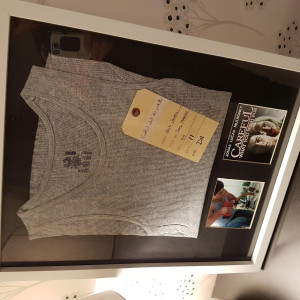 screen used grey vest – Careful What You Wish For (2015)
