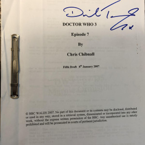 “42” 5th draft autographed by David Tennant. – Doctor Who (2005)