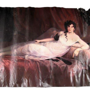 Burnt Goya painting